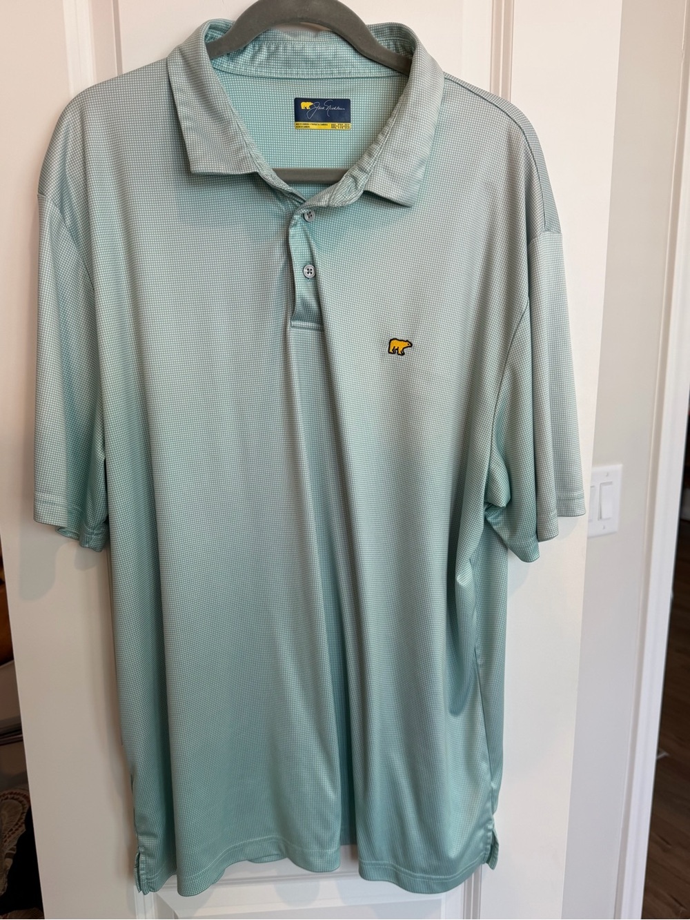 Jack Nicklaus Golden Bear Golf Polo Shirt Men’s Size XXL Performance Sea Green